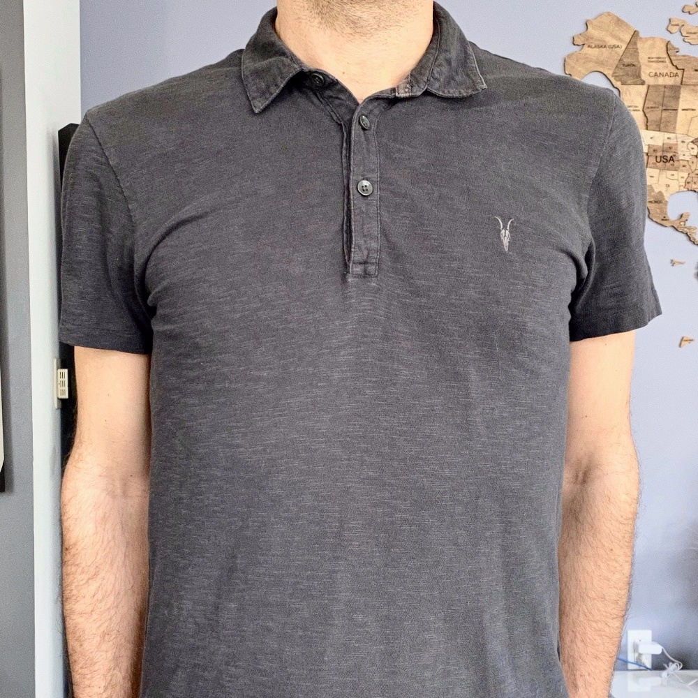 All Saints Polo Gray Small
